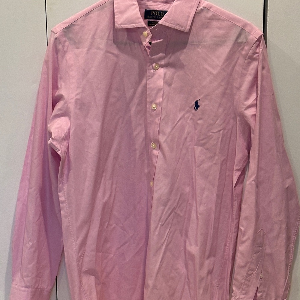 Polo by Ralph Lauren Men's Light Pink Dress Shirt
